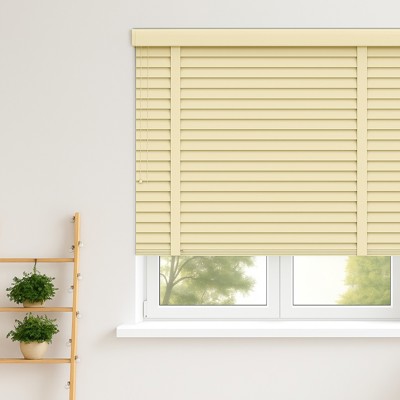 Vanilla Taped Wooden Blind