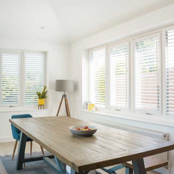 LL 2023 Perfect Fit Shutters Lite Cotton White Dine Main Open Web