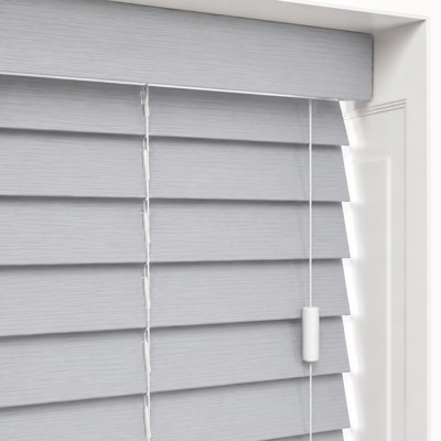 Lunar Grey Faux Wooden Blind