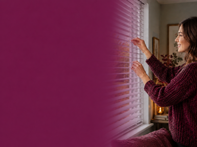 Woman By Window With Plum Gradient (1)