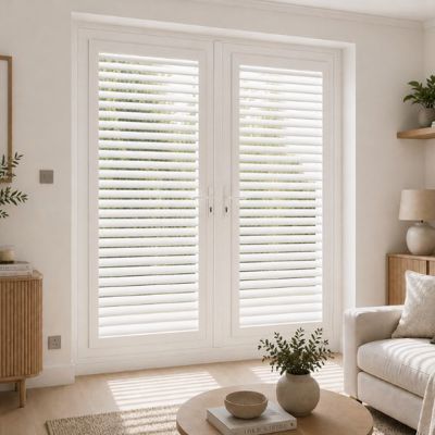 Cotton White Perfect Fit Shutters Lounge