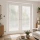 Cotton White Perfect Fit Shutters Lounge