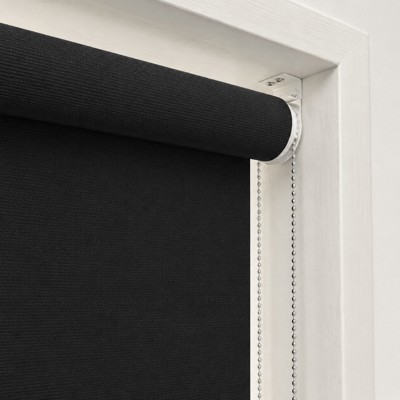Daybreak Black Roller Blind Close Up