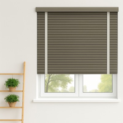 Ammonite Faux Taped Wooden Blind