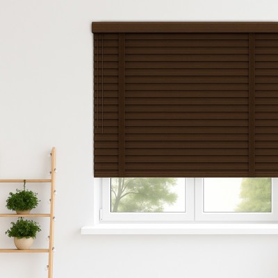 Warm Walnut Taped Wooden Blind