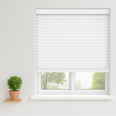Brilliant White Wooden Blind
