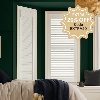 White Perfect Fit Shutter Artic White Spring Sale Extra 20 Percent Off 2