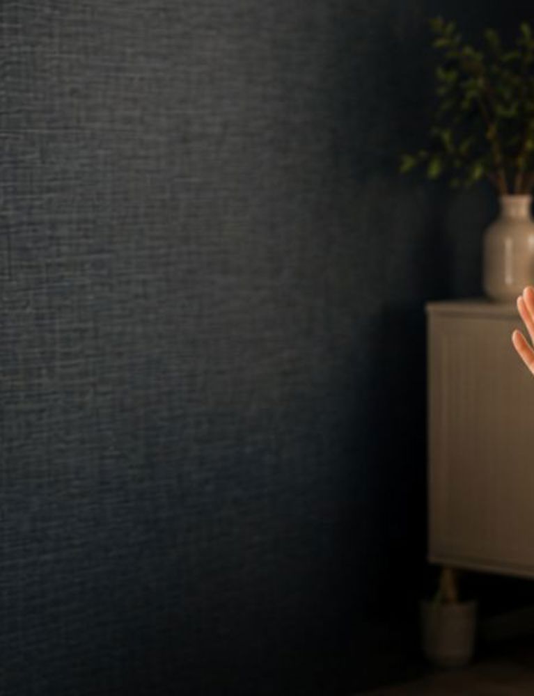 Woman Pushing Away Power Tools To Represent No Drill Blinds