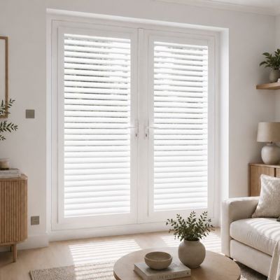 Arctic White Perfect Fit Shutters Lounge