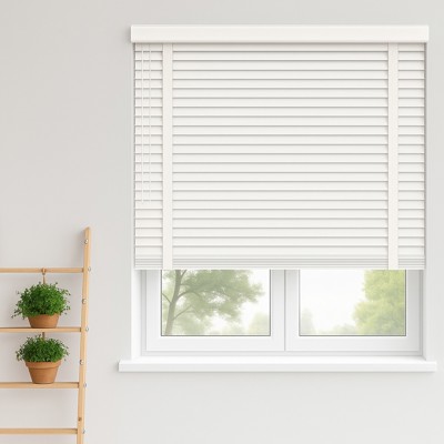Lily White Faux Taped Wooden Blind