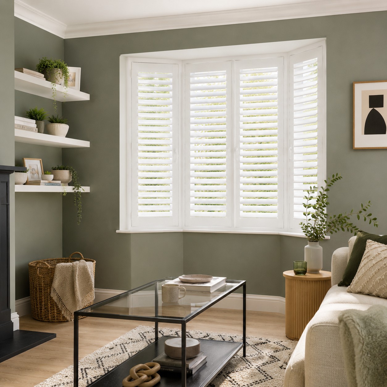 Cotton White Perfect Fit Shutter