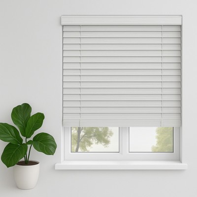 Vivid White Faux Wooden Blind (1)