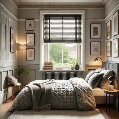 Graphite Taped Wooden Blind