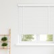 Vivid White Faux Taped Wooden Blind