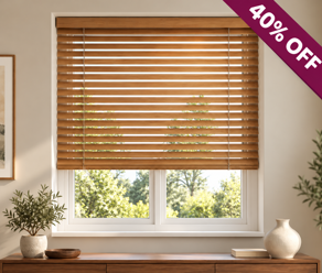 Wooden Venetian Blind With 40% Off