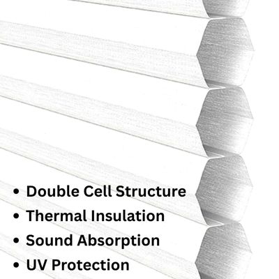 Double Cell Honeycomb Blind With Key Features Listed